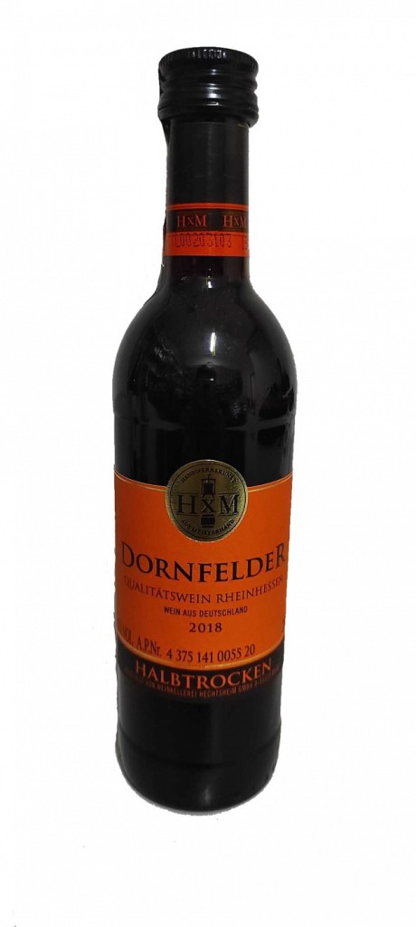 Вино полусухое красное HXM DORNFELDER HALBTROCKEN 0.25