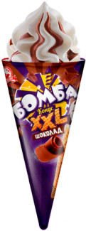 Мороженое Бомба конус XXL шоколад 130 г
