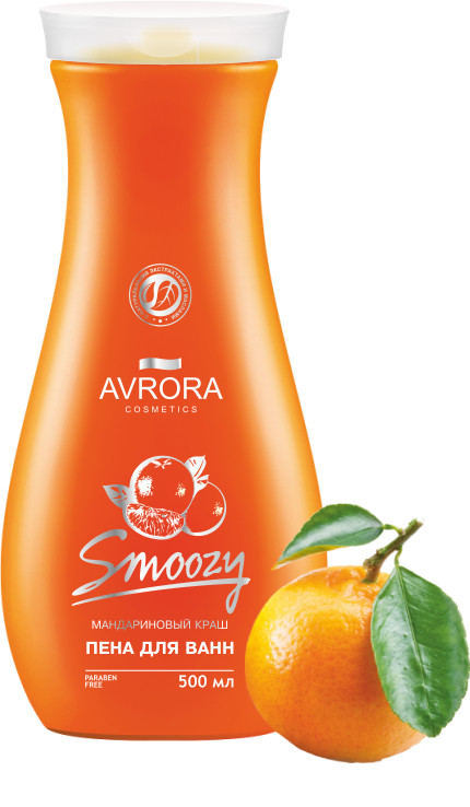 AVRORA COSMETICS SMOOZY Пена для ванн Мандариновый Краш 500мл