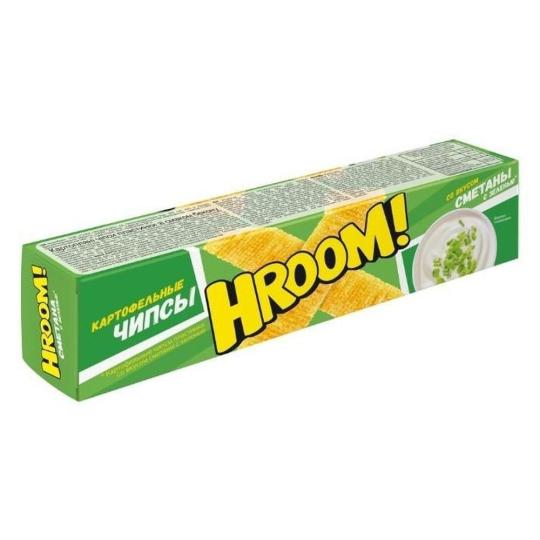HROOM Картофельные чипсы пластинки сметана с зеленью 40 г.