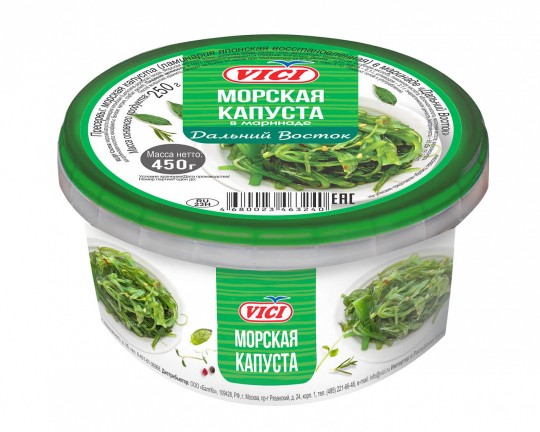 Капуста морская VICI Дальний Восток в маринаде 450 г
