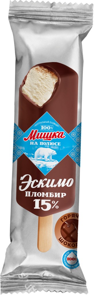 МИШКА НА ПОЛЮСЕ ЭСКИМО ПЛОМБИР ГОРЯЧИЙ ШОК 70ГР ВАН