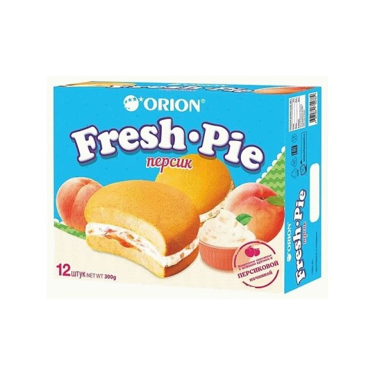БИСКВИТ ORION FRESH PIE ПЕРСИКОВЫЙ 300ГР