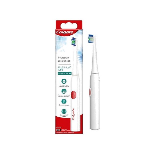 Colgate Proclinical 150 электрическая зубная щетка, питаемая от батарей, мягкая