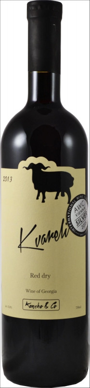 Kvareli Ахашени красное полусладкое  вино 11,5% 0,75 л.