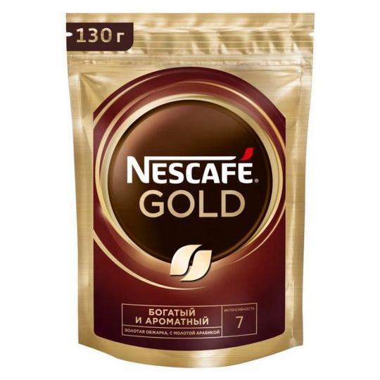 Кофе растворимый Nescafe gold 130 г