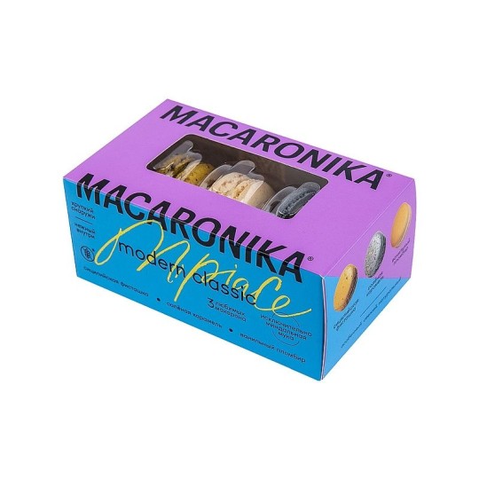 ПИРОЖЕНОЕ МАКАРОН МАКАРОНИКА СИЦИЛИЙСКАЯ ФИСТАШКА 3ШТ