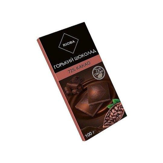100Г ШОКОЛАД 72% RIOBA КАКАО