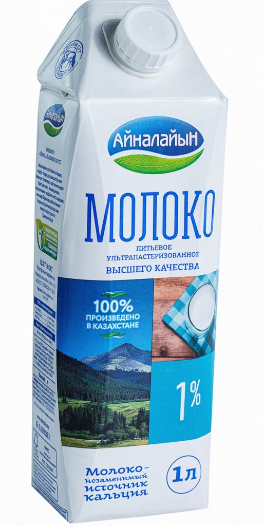 Молоко "Айналайын" 1 % 1 л.