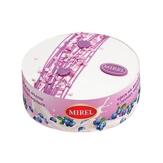 ТОРТ MIREL ЧЕРНИЧНОЕ МОЛОКО 750ГР ТОРТН