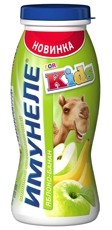 100Г Напиток кисломолочный ИМУНЕЛЕ FOR KIDS яблоко-банан 1,5%