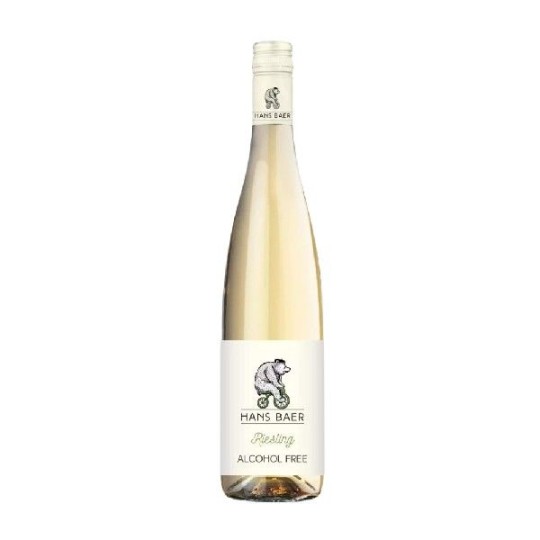 Вино белое Hans Baer Riesling сухое безалкогольное 0,75л