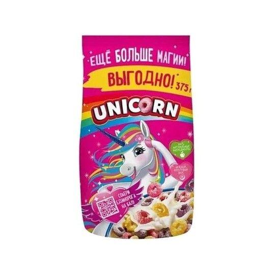 Готовый завтрак "Kellogg`s Unicorn" радужные колечки  с фруктовым вкусом 375гр