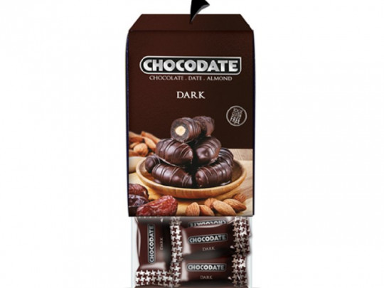 КОНФЕТЫ  CHOCODATE ФИНИКИ В ТЕМНОМ ШОК 85% 200Г