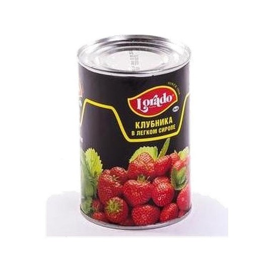 Клубника LORADO в легком сиропе, 410 г