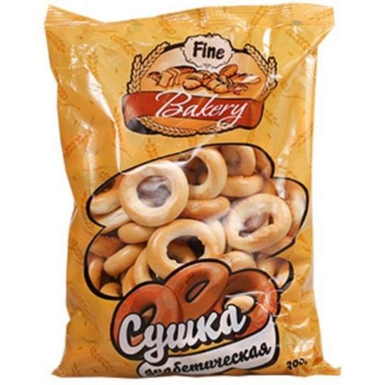 Сушки Fine Bakery диабетические 300 г