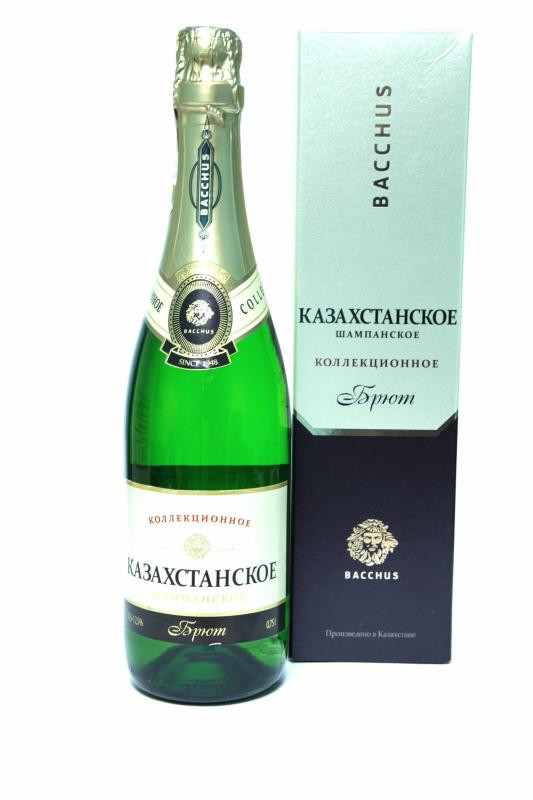 ШАМПАНСКОЕ БАХУС КАЗАХСТАНСКОЕ ВЫДЕРЖ ПОЛУСУХОЕ  10,5-12,5% 0,75Л КОР