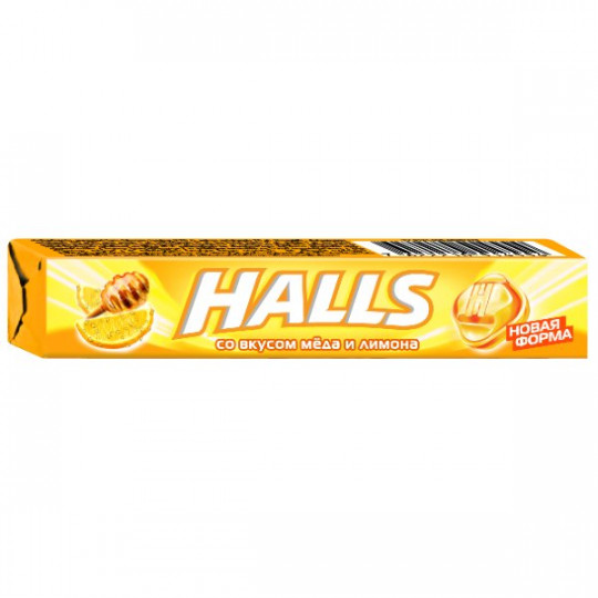 HALLS| леденцы "МЕД И ЛИМОН"