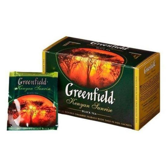 GREENFIELD| чай черный "KENYAN SUNRISE" 25 пакетиков