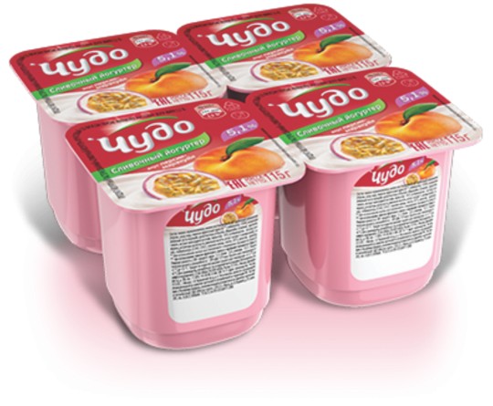  Йогурт Чудо вкус персик маракуйя 5,1% 115 г