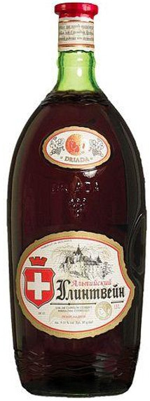 Вино красное Глинтвейн Альпийский полусладкое 1,5 л (Украина)