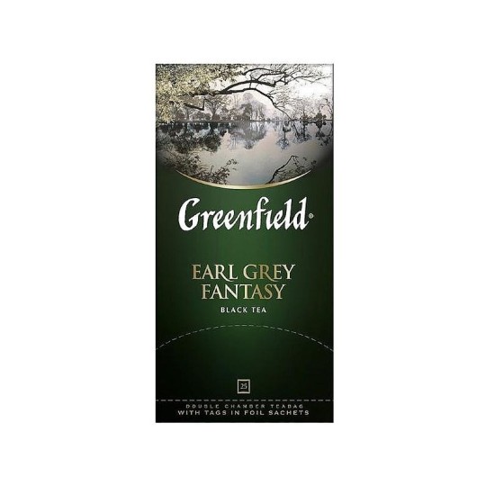 GREENFIELD| чай черный "EARL GREY FANTASY" 25 пакетиков 