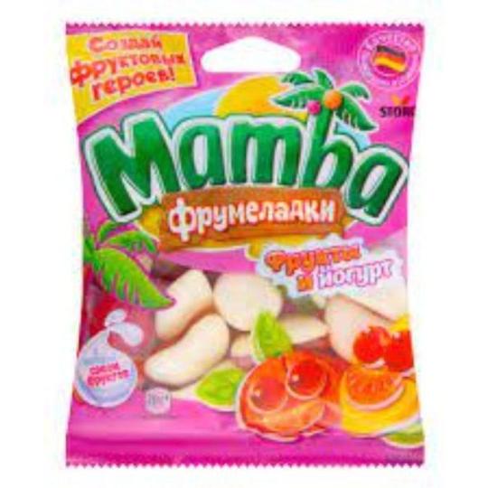 Жевательный мармелад MAMBA фрукты и йогурт 72г