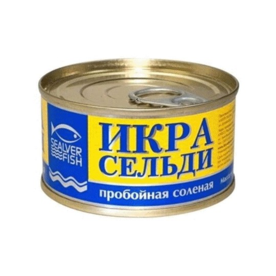 ИКРА SEALVER FISH СЕЛЬДИ Ж/Б 130 ГР