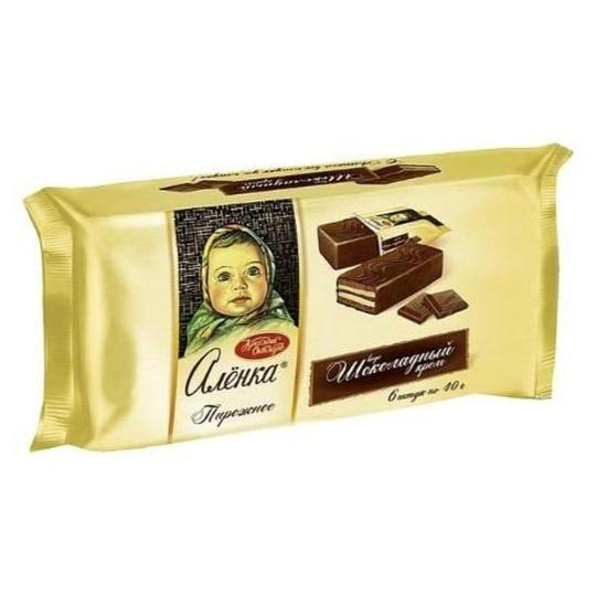 Пирожное бисквитное Аленка с шоколадным кремом 240г