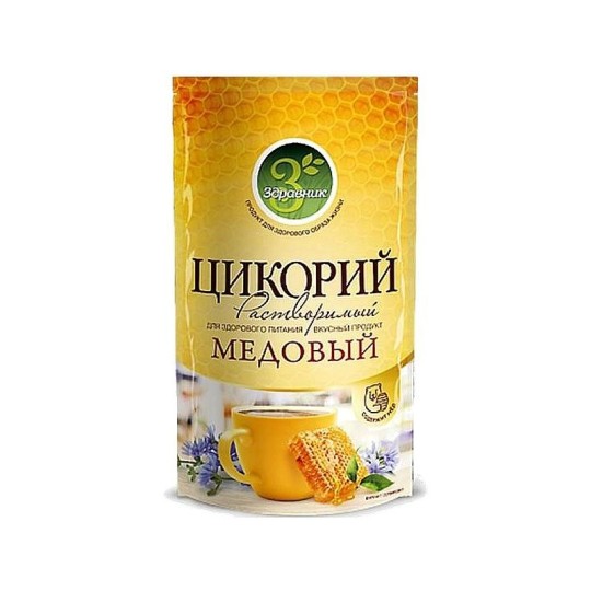 Цикорий "ЗДРАВНИК" со вкусом Медовый  ZIP-пакет 85г, х12