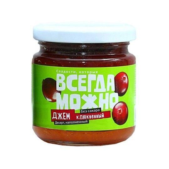ДЖЕМ ВСЕГДА МОЖНО С/Б КЛЮКВА 200Г/6ШТ