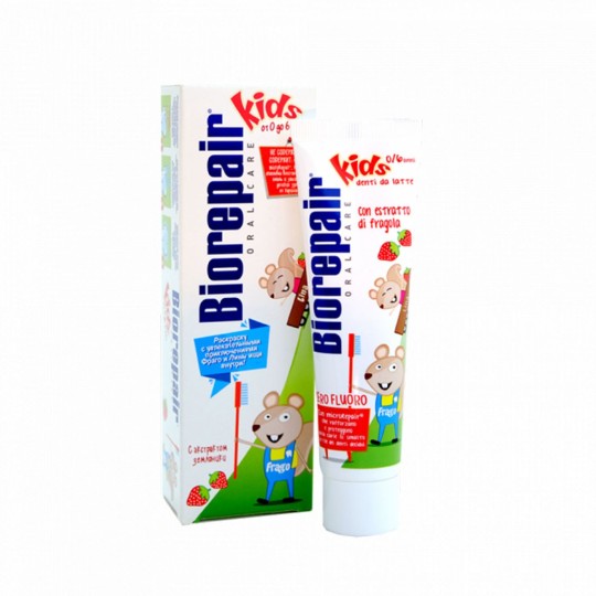 BIOREPAIR Паста зубная детская Клубника 0-6лет 50мл