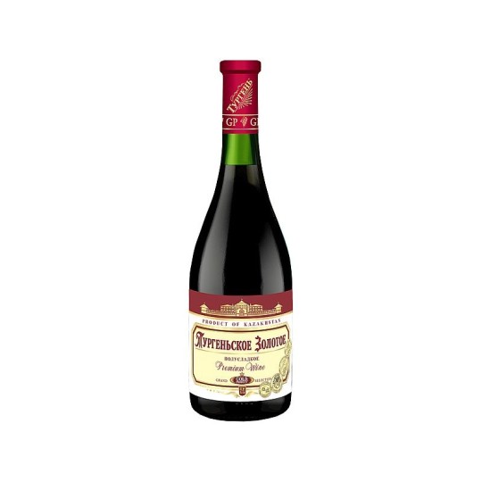 Вино красное Тургеньское Золотое полусладкое 0,75 л