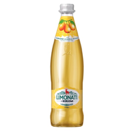BORJOMI Лимонад грузинский limonati груша ст/б 0,5 л