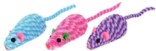 Игрушка Koopman для кошек Мышка, 3 шт.