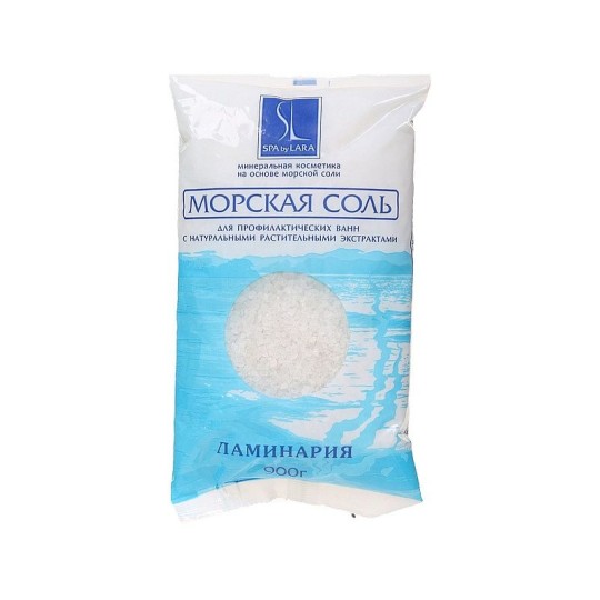 Соль для ванн SPA BY LARA морская с экстрактом ламинарии 900 г