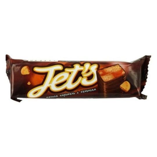 Батончик Jet's карамель с печеньем 42 г