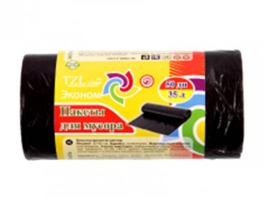 TZLine Мешки для мусора "Економ" 35л 50шт HDPE в упак. 30 шт.