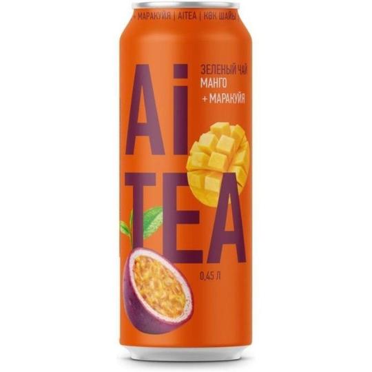 НАПИТОК AI TEA ЗЕЛЕНЫЙ ЧАЙ МАНГО/МАРАКУЯ 0,45 Л Ж/БАН.
