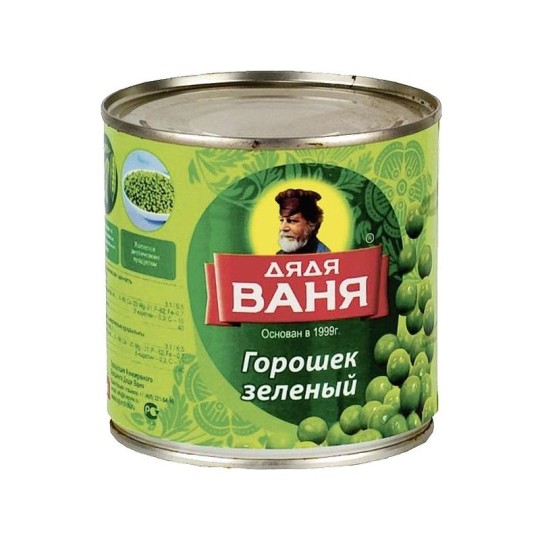 Горошек зеленый ДЯДЯ ВАНЯ, 400г