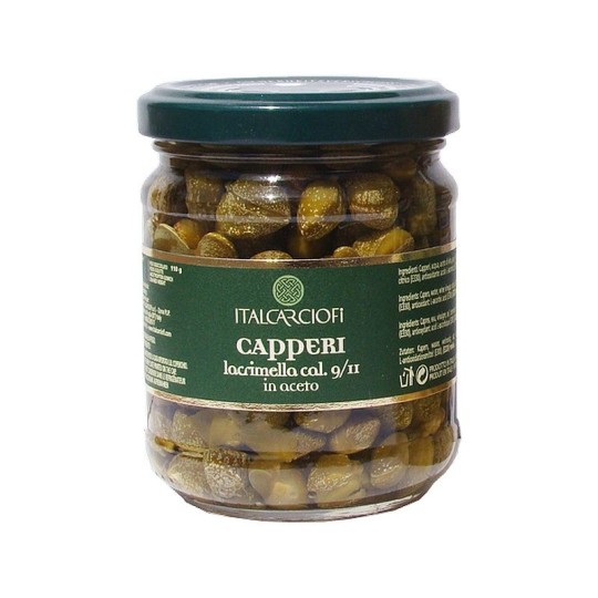 Каперсы в винном уксусе Italcarciofi (9/11) 212 мл.