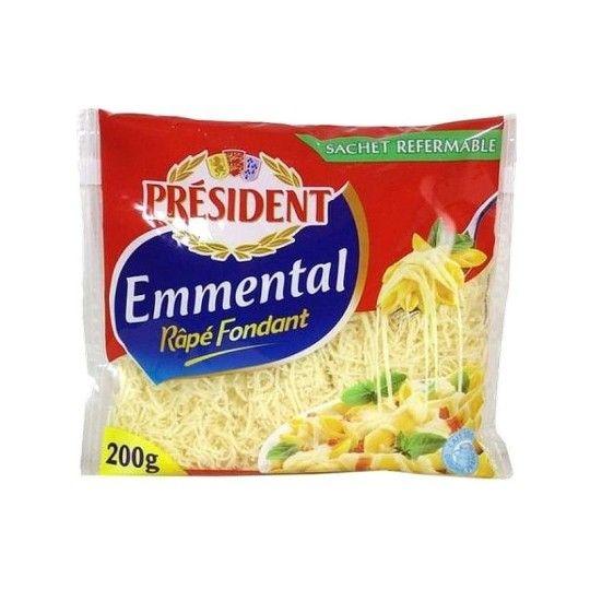 Сыр President Emmental твердый тертый 45% 200 г