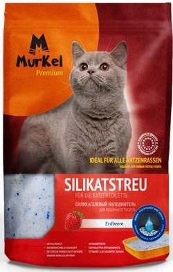 Наполнитель для кошачьего туалета Murkel силикагелевый клубника 1 кг