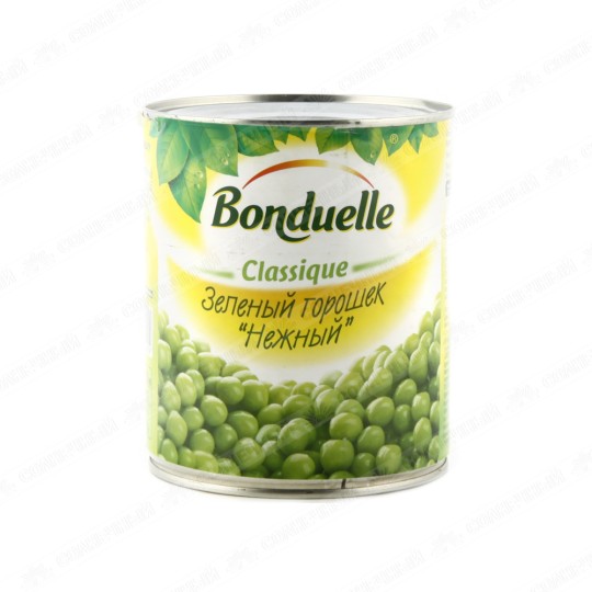 Горошек зеленый "Нежность"  BONDUELL, 850 гр.