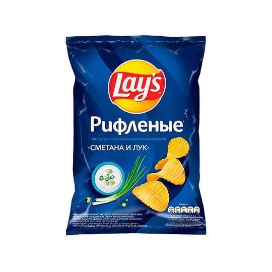 70Г ЧИПСЫ РИФЛ СМЕТ/ЛУК LAYS