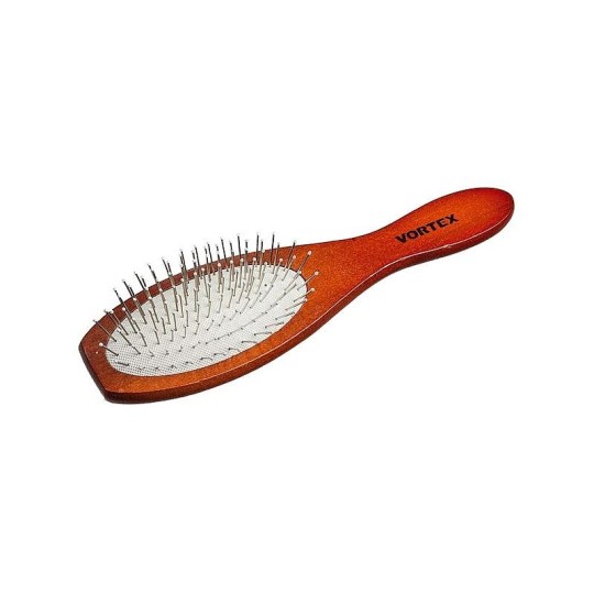 Расческа Vortex массажная овал с металлическими зубчиками 