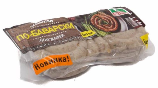 400Г Колбаски для жарки По-Баварски, охлажденные. ВЕЛКОМ
