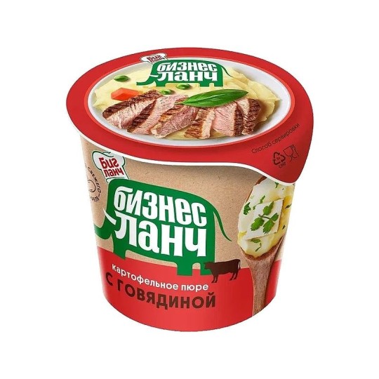 ПЮРЕ КАРТОФЕЛЬНОЕ БИЗНЕС ЛАНЧ ГОВЯДИНА 40ГР