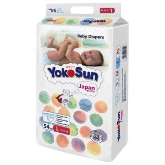 Подгузники детские YokoSun Premium размер L (9-13 кг) 54 шт