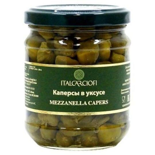 Каперсы ITALCARCIOFI в винном уксусе 212 МЛ